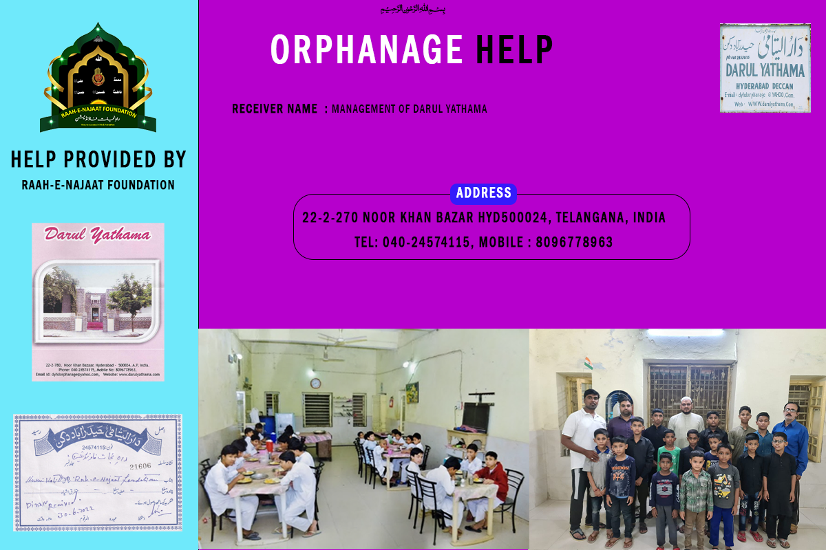 Nourishing Dreams: Raah-e-Najaat Foundation’s Dinner for Orphanage Children